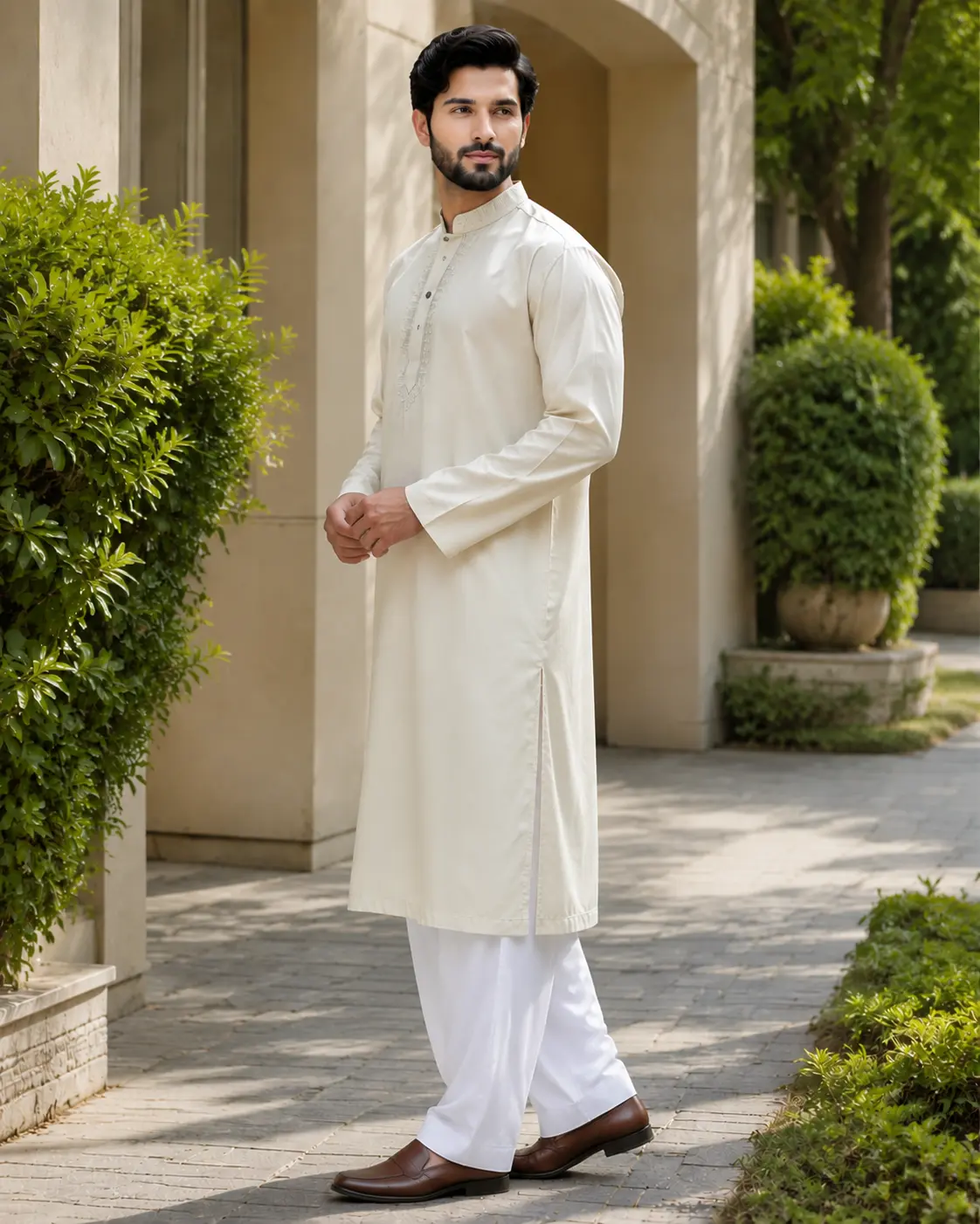 Core Kurta Cream - Kurta