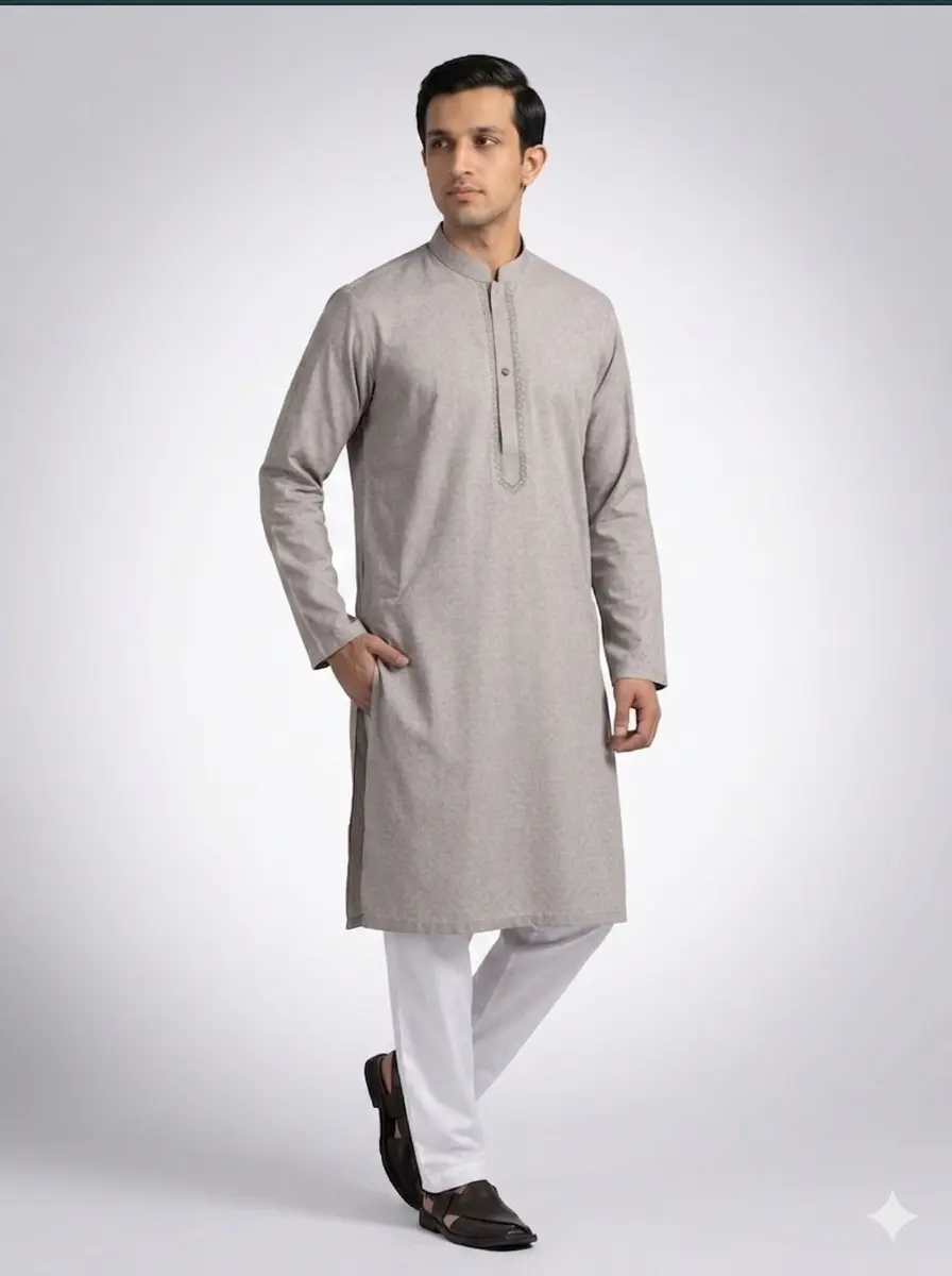 Core Kurta Greenish Purple