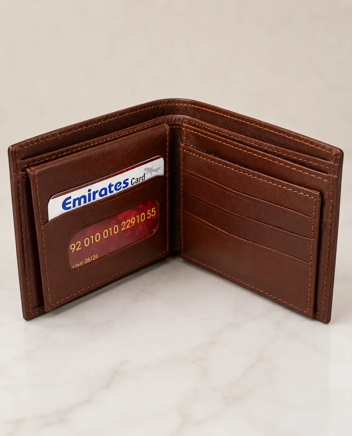 Men's Classic Bifold Wallet Brown - Essentials