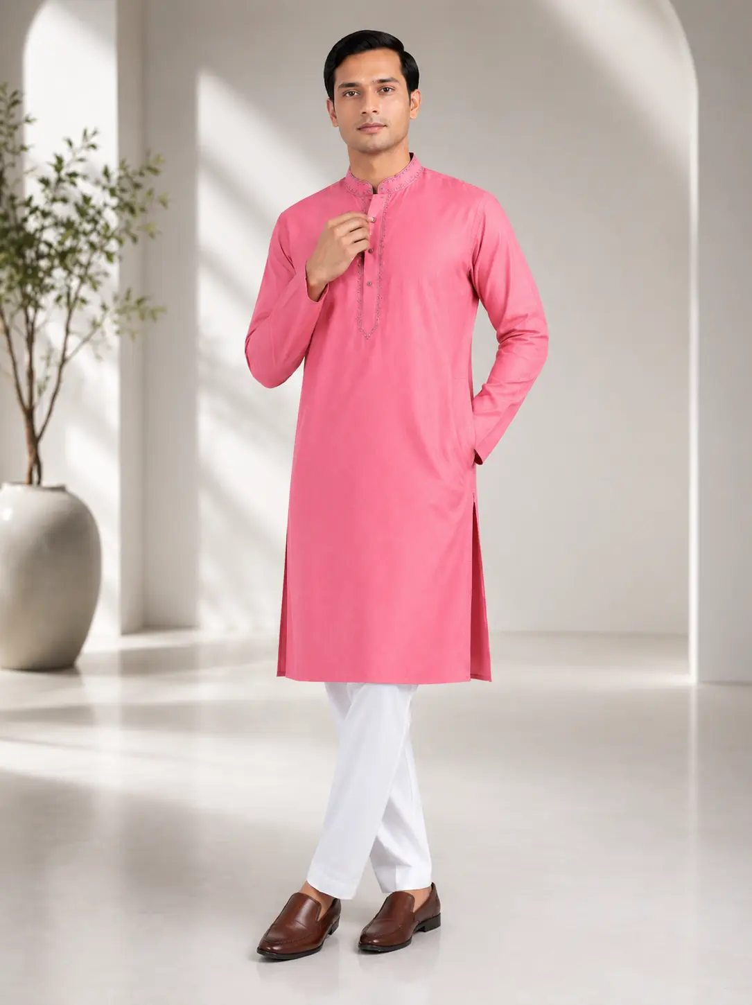 Core Kurta Pink