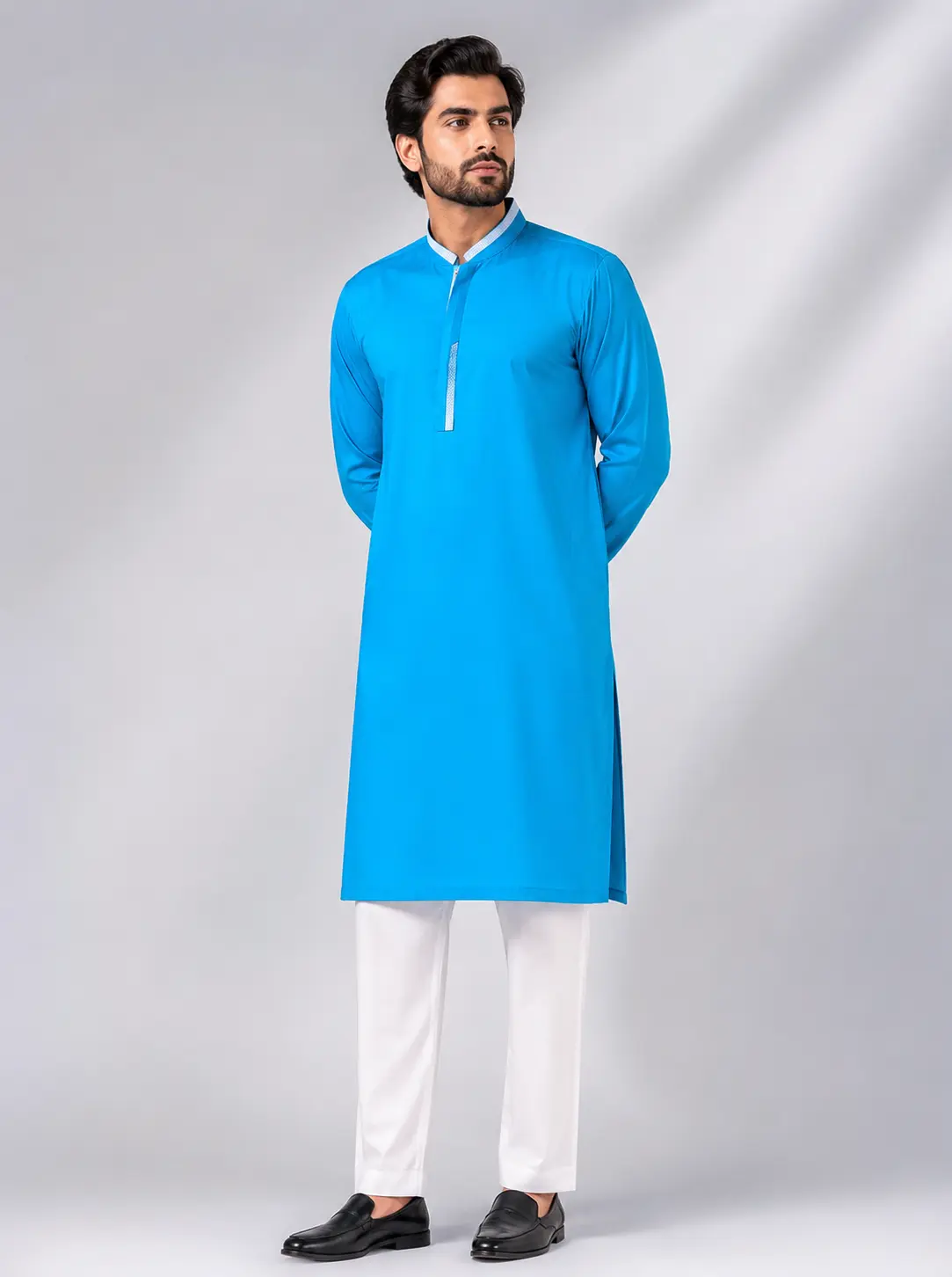 Core Kurta Aqua Blue