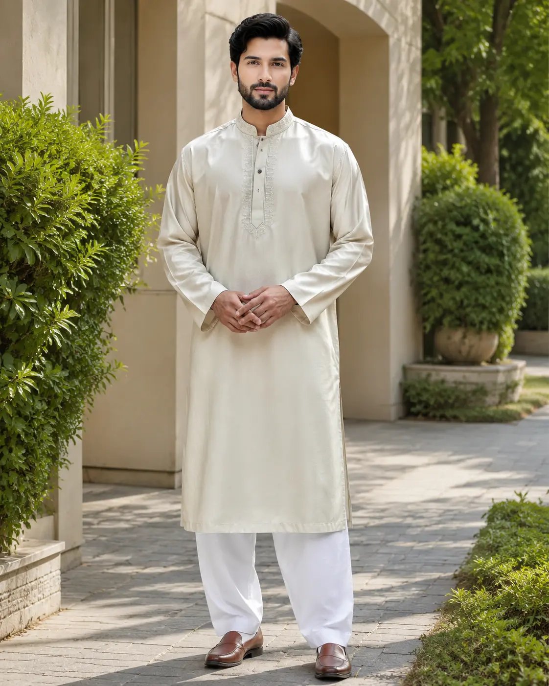 Core Kurta Cream - Kurta