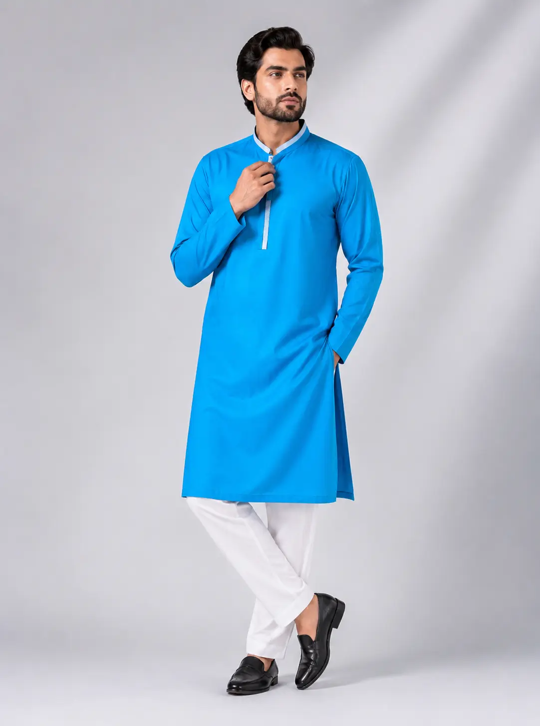 Core Kurta Aqua Blue