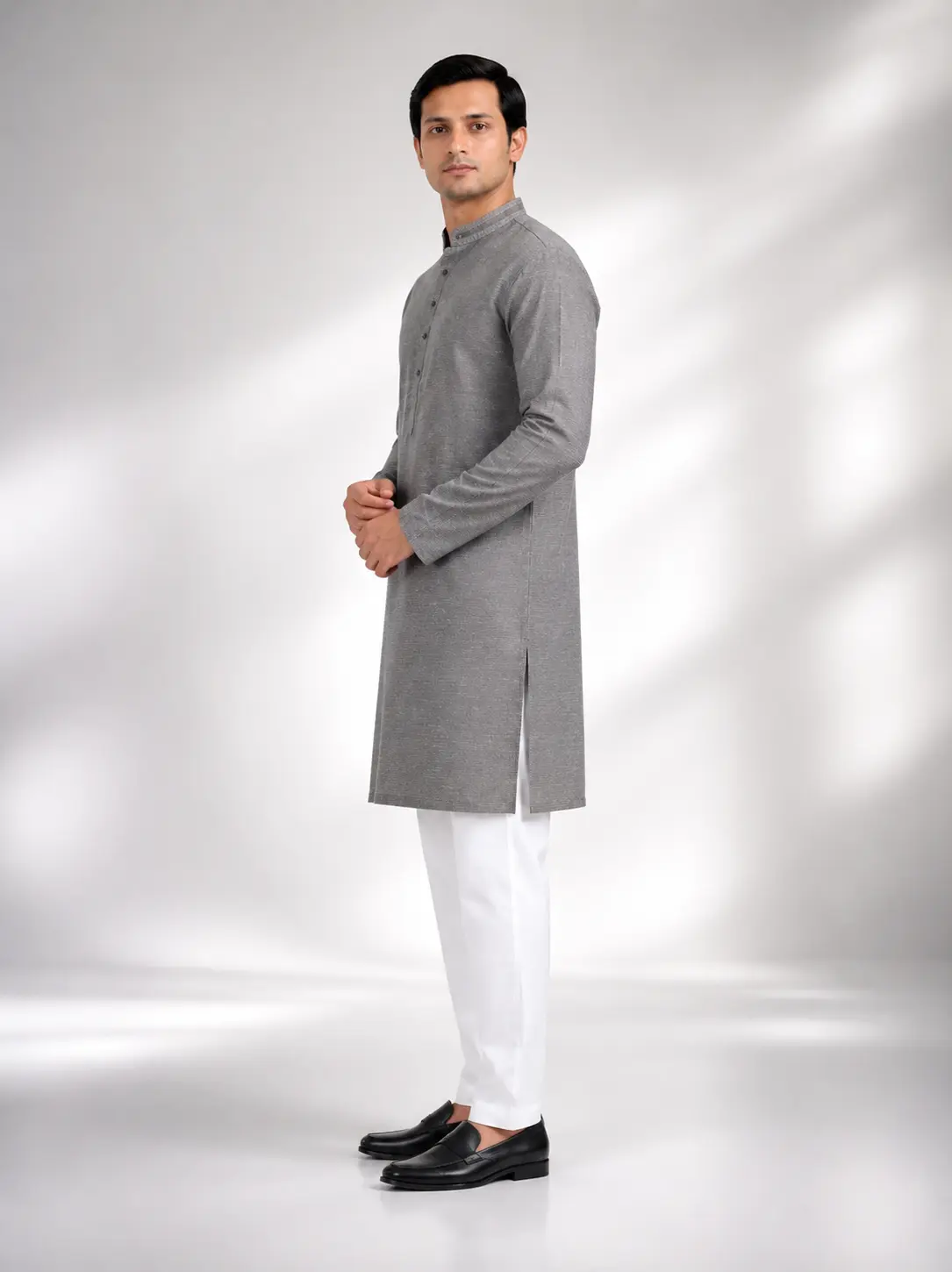 Core Kurta Pista Grey