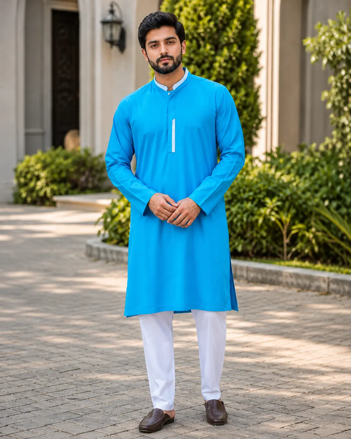 Core Kurta Aqua Blue