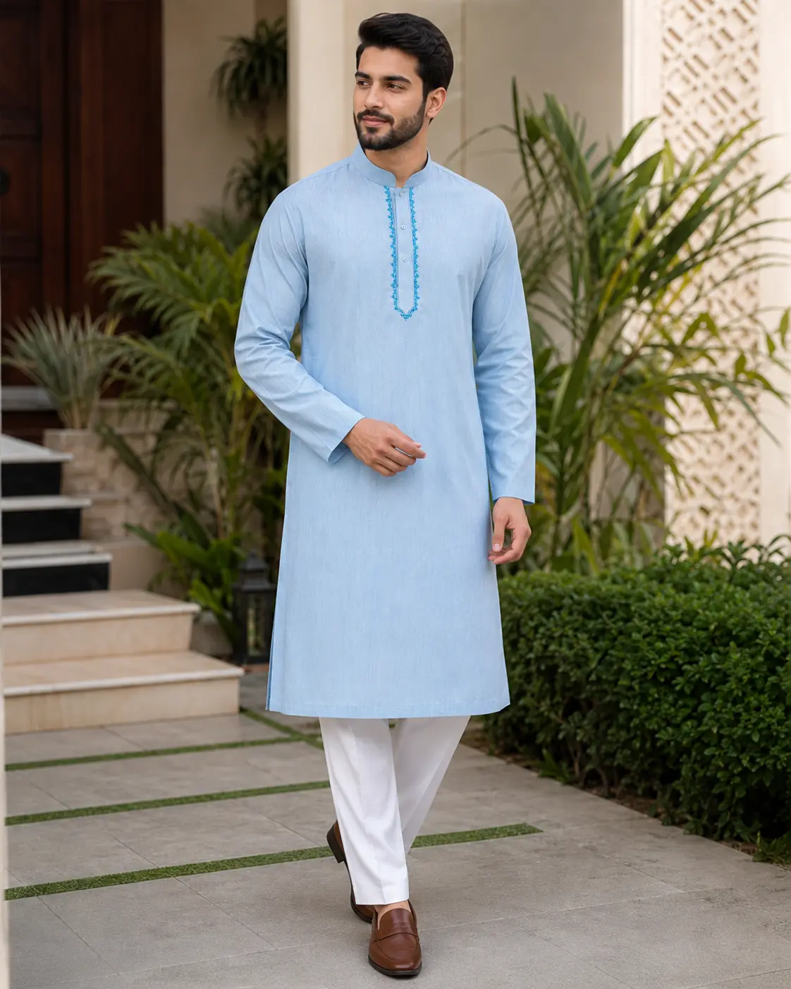 Core Kurta Sky Blue