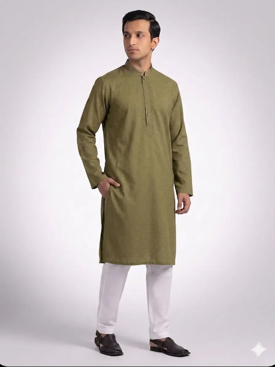 Core Kurta Mahendi Colour