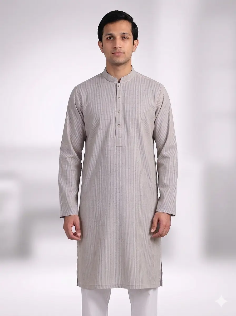 Core Kurta Fawn