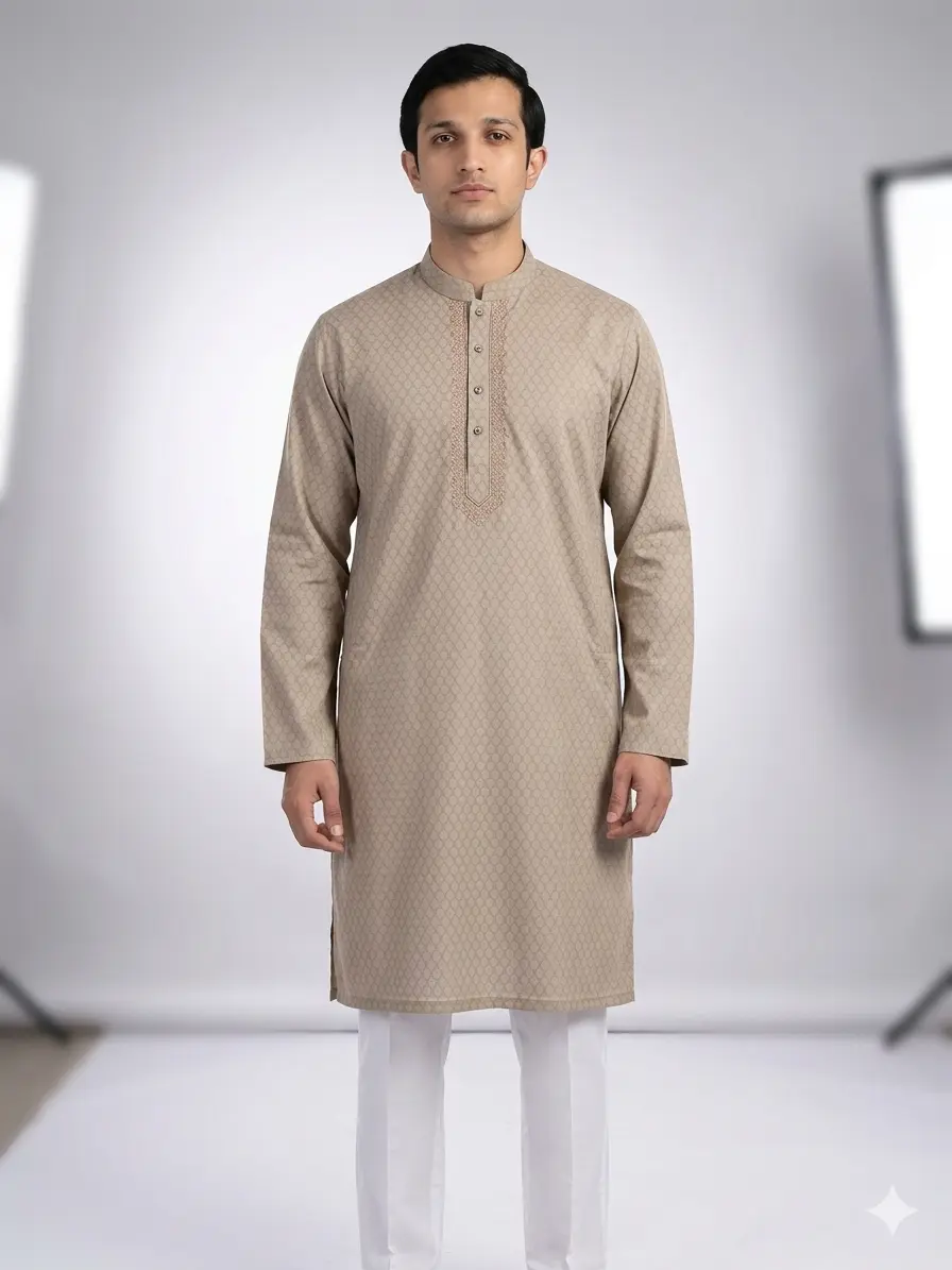 Core Kurta Fawn