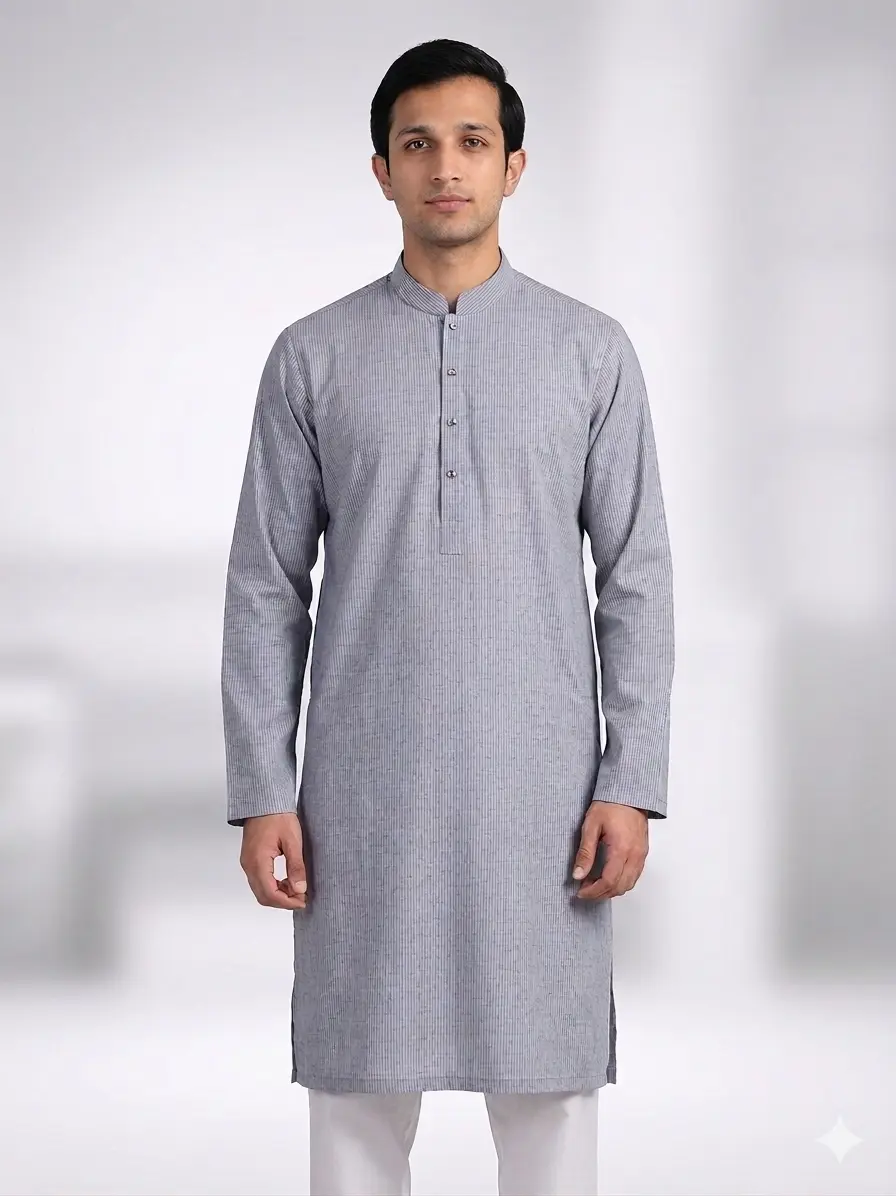 Core Kurta Steel Grey