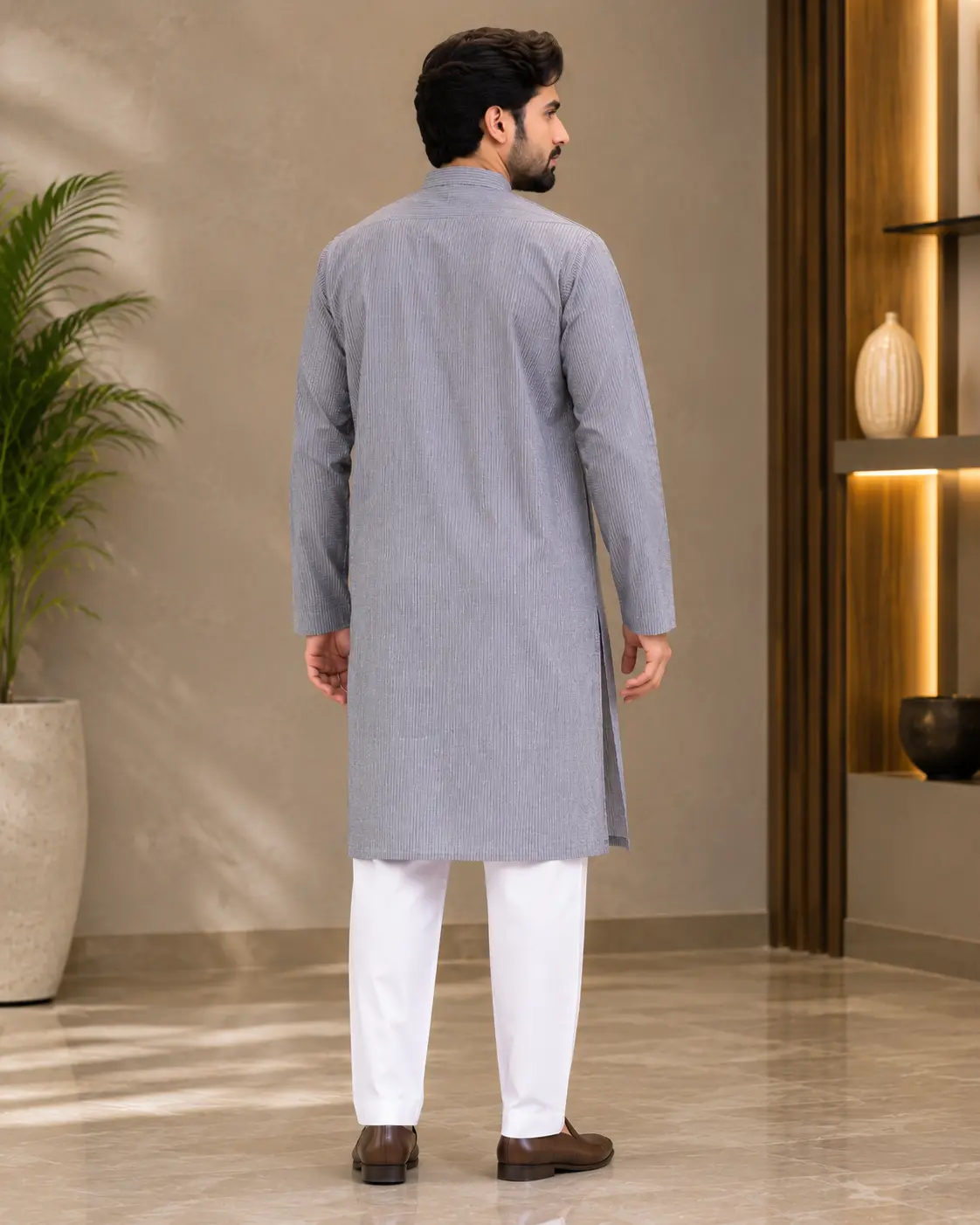 Core Kurta Steel Grey