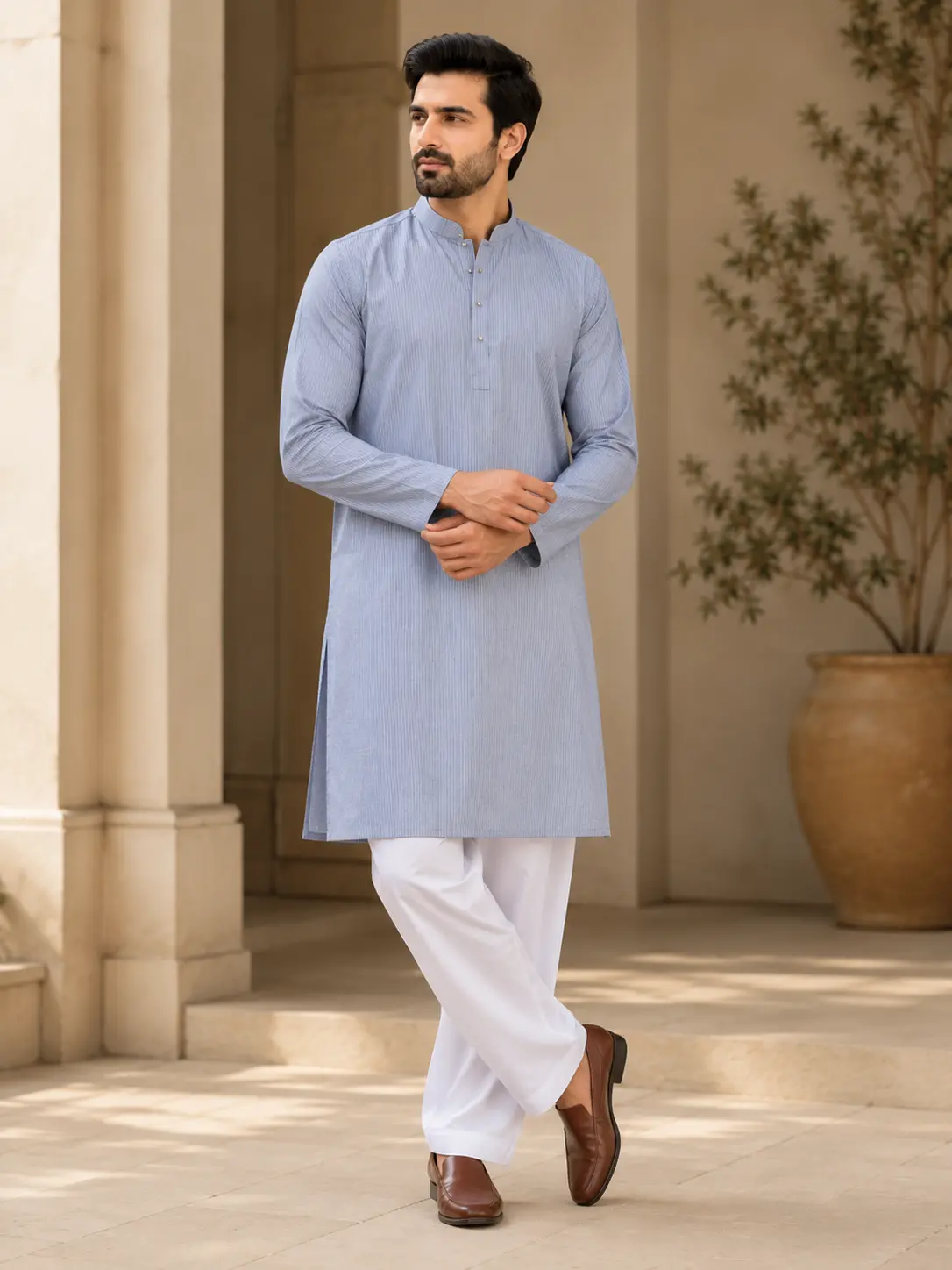Core Kurta Powder Blue - Kurta