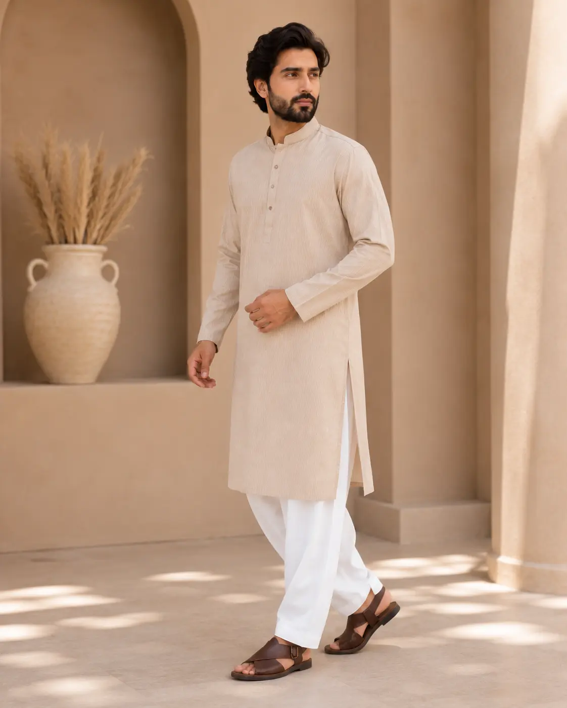 Core Kurta Light Brown - Kurta