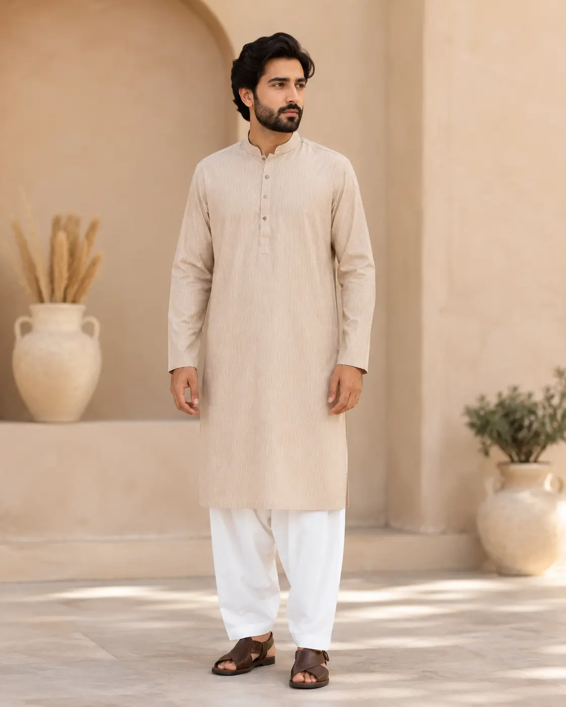 Core Kurta Light Brown - Kurta