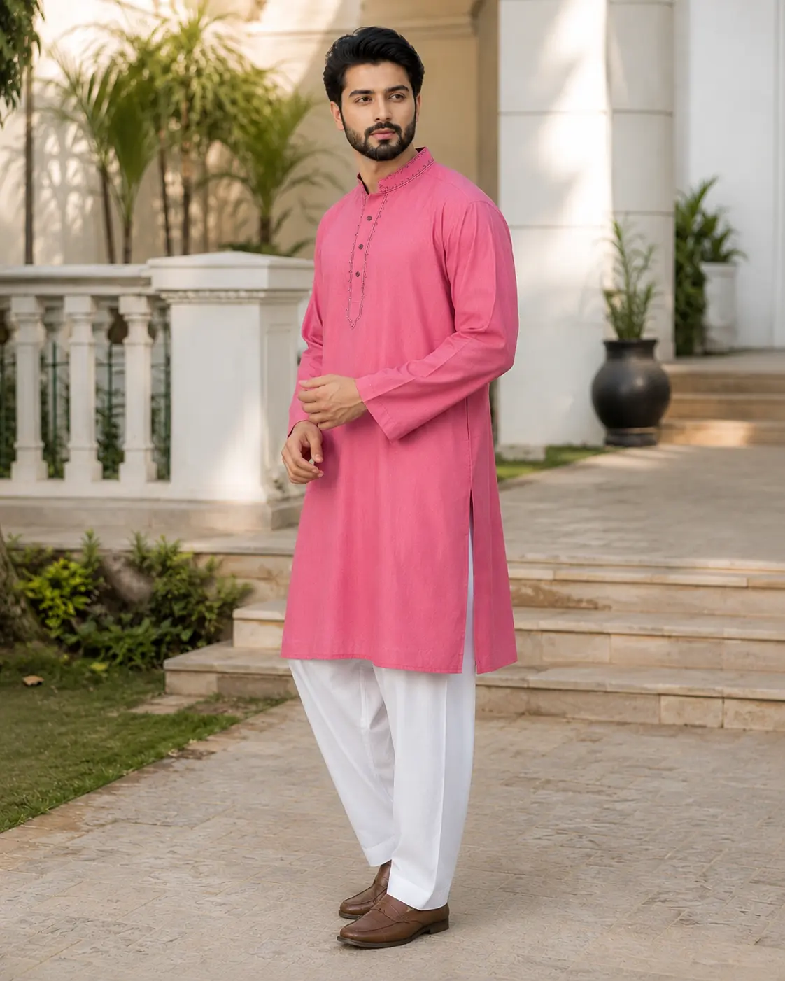 Core Kurta Pink