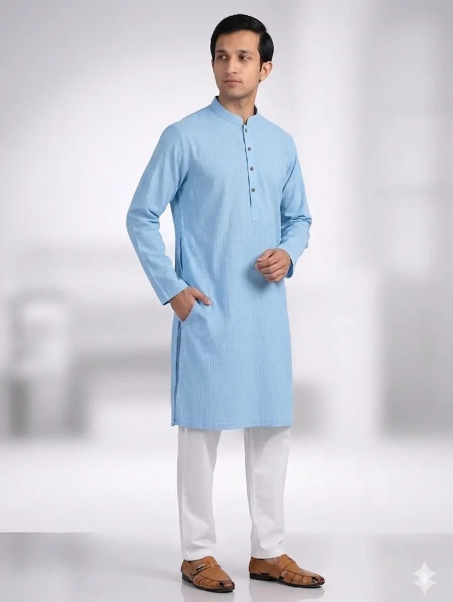 Core Kurta Sky Blue