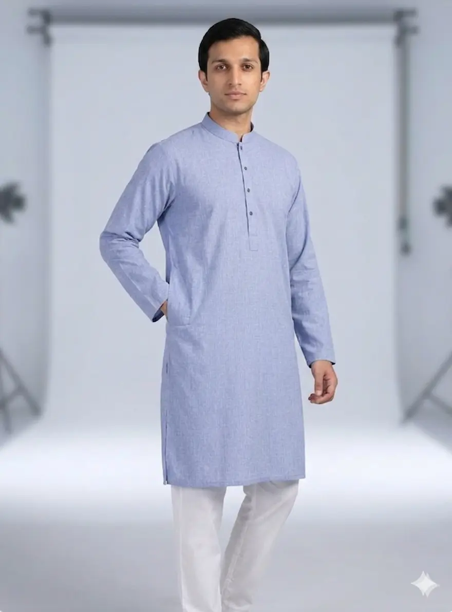 Core Kurta Bluish Purple