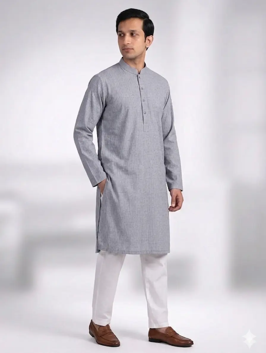 Core Kurta Steel Grey
