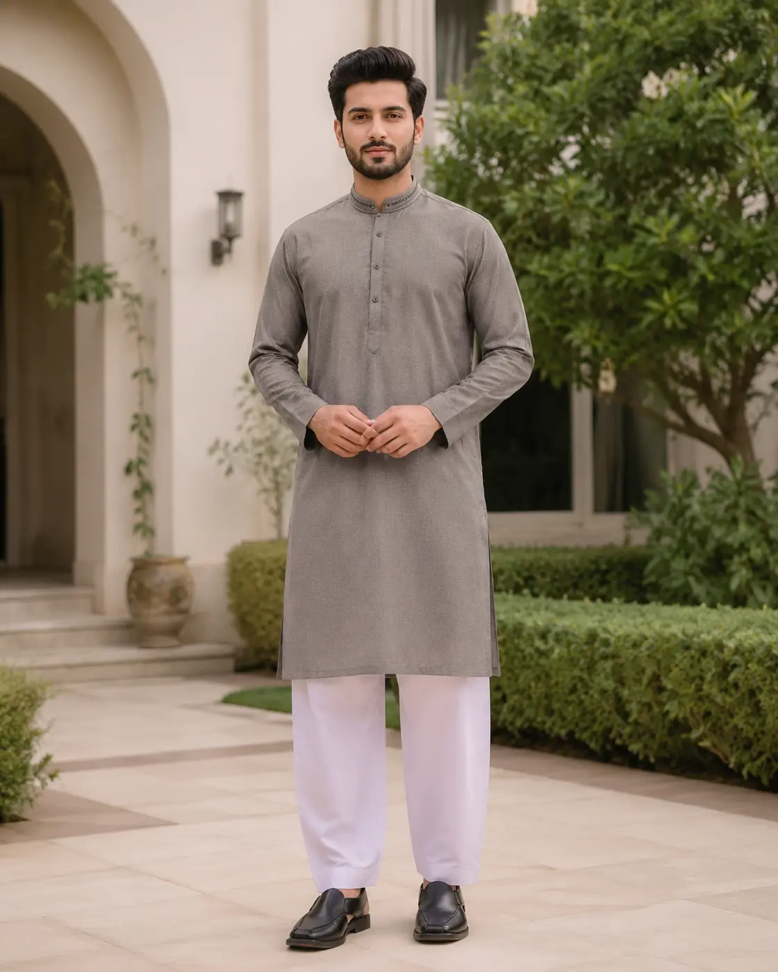 Core Kurta Pista Grey - Kurta