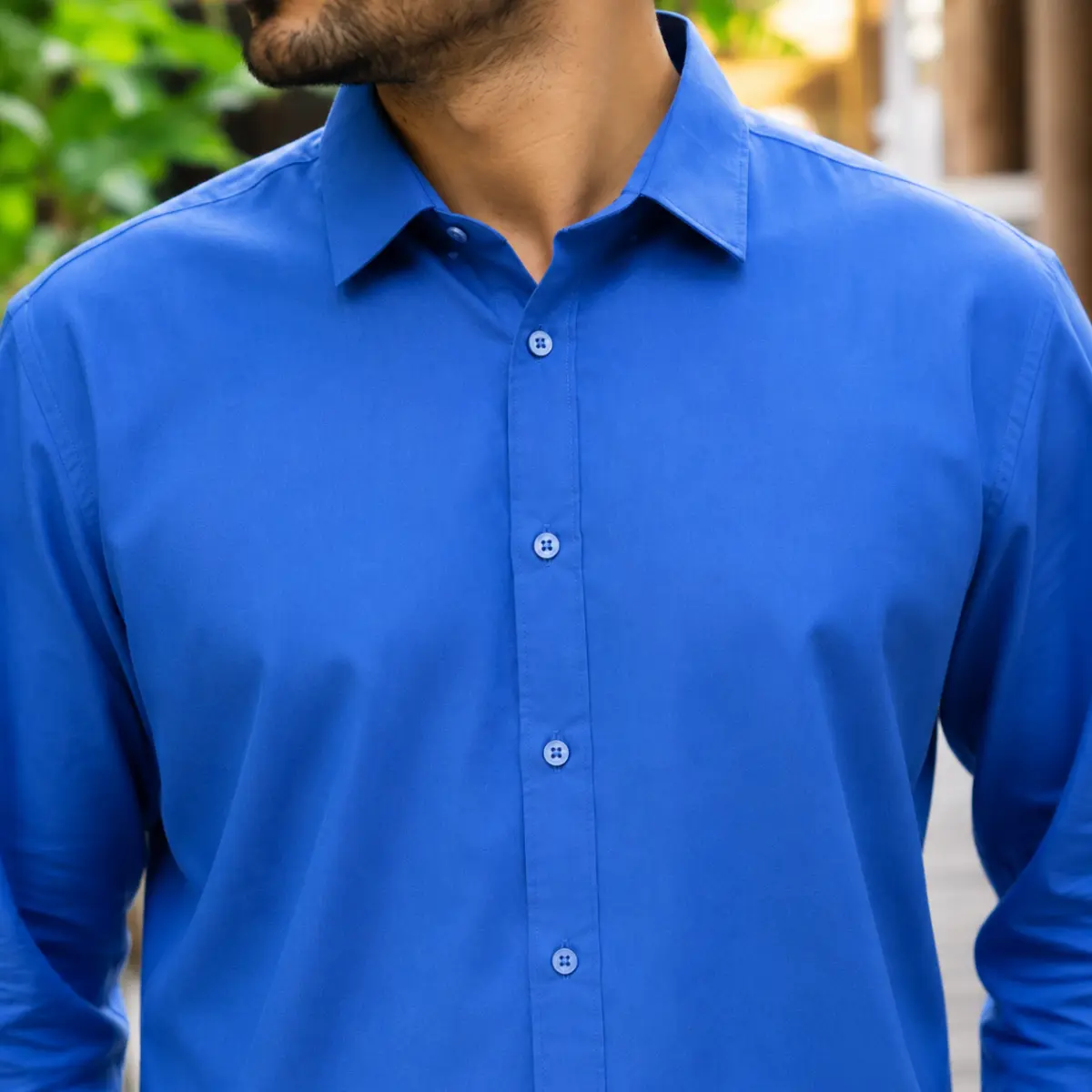 Men’s Regular Fit Solid Sky Blue Formal Shirt - Formal Shirts