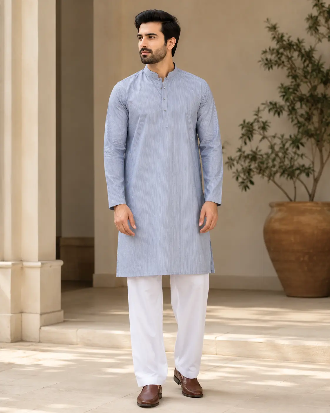 Core Kurta Powder Blue - Kurta