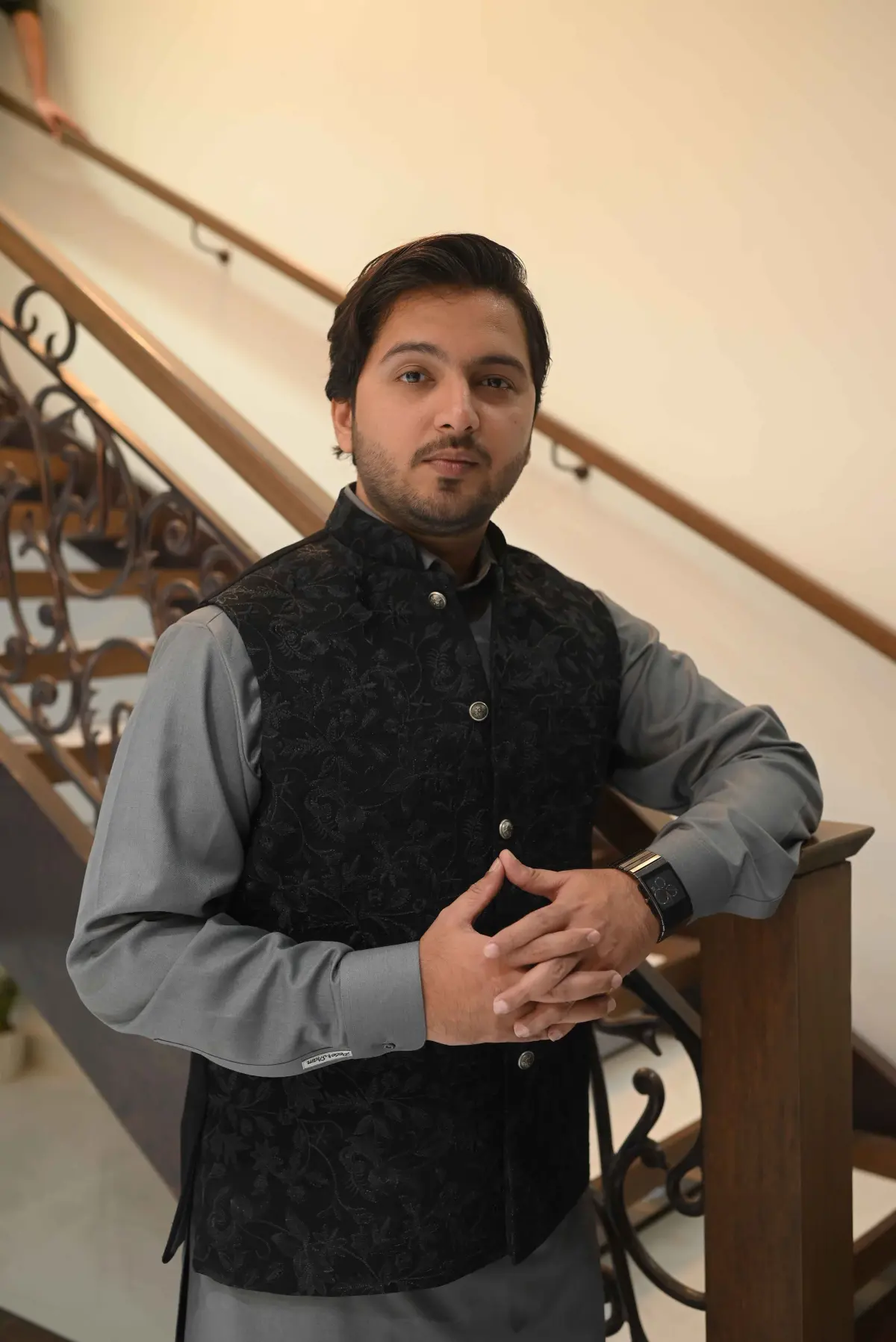 Black Lux Waist Coat