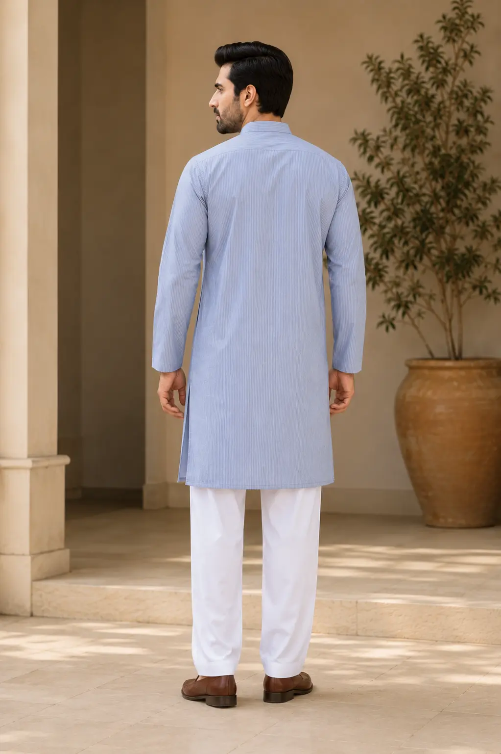 Core Kurta Powder Blue