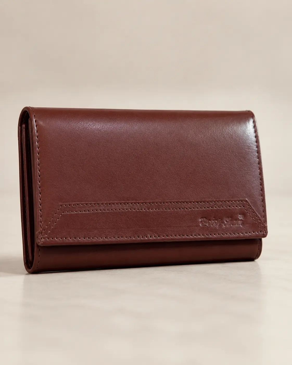 Long Trifold Wallet brown - Essentials