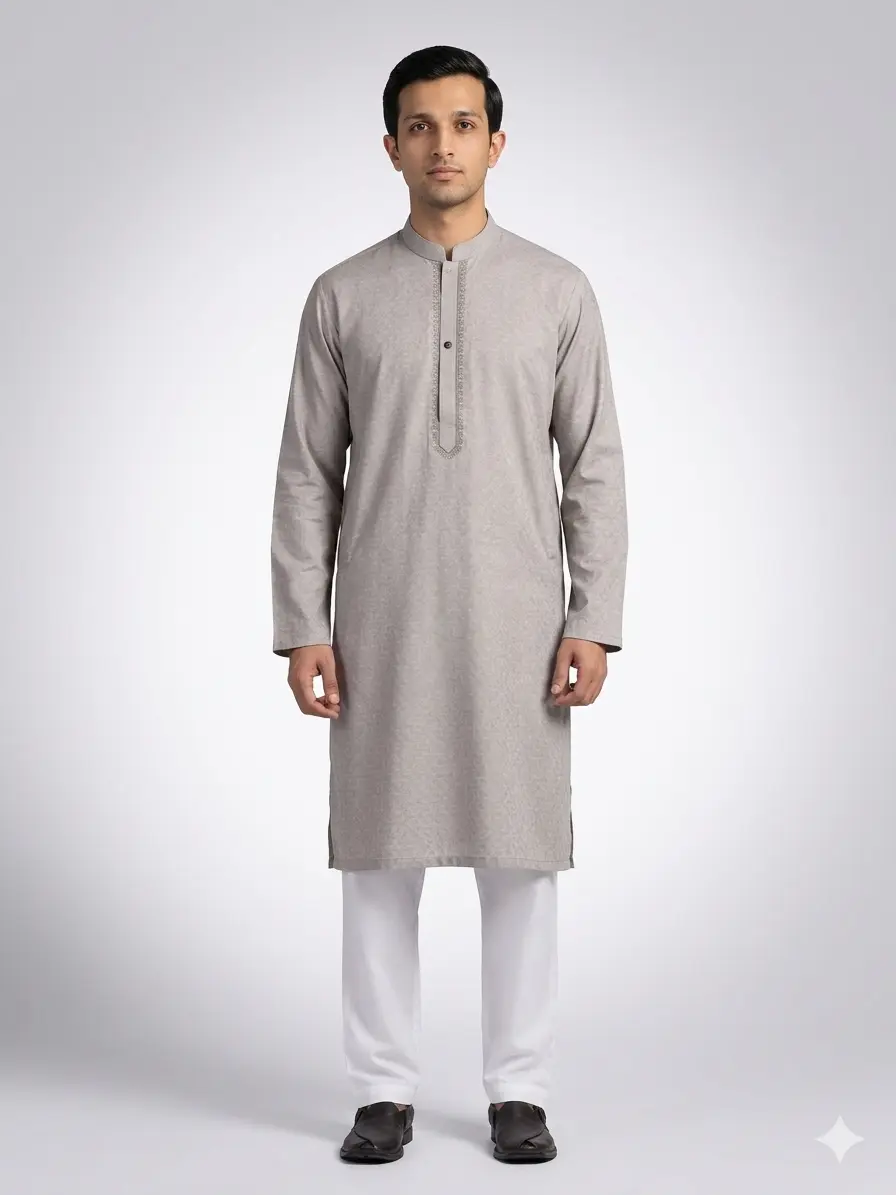 Core Kurta Greenish Purple