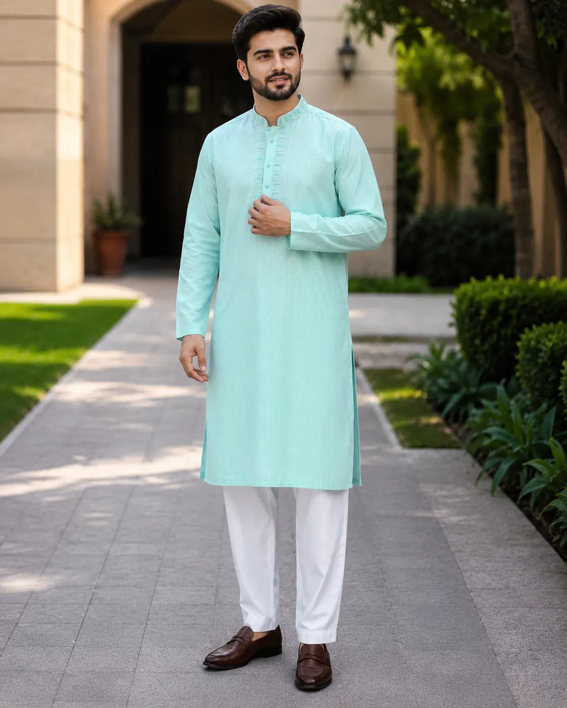 Core Kurta Ice Green