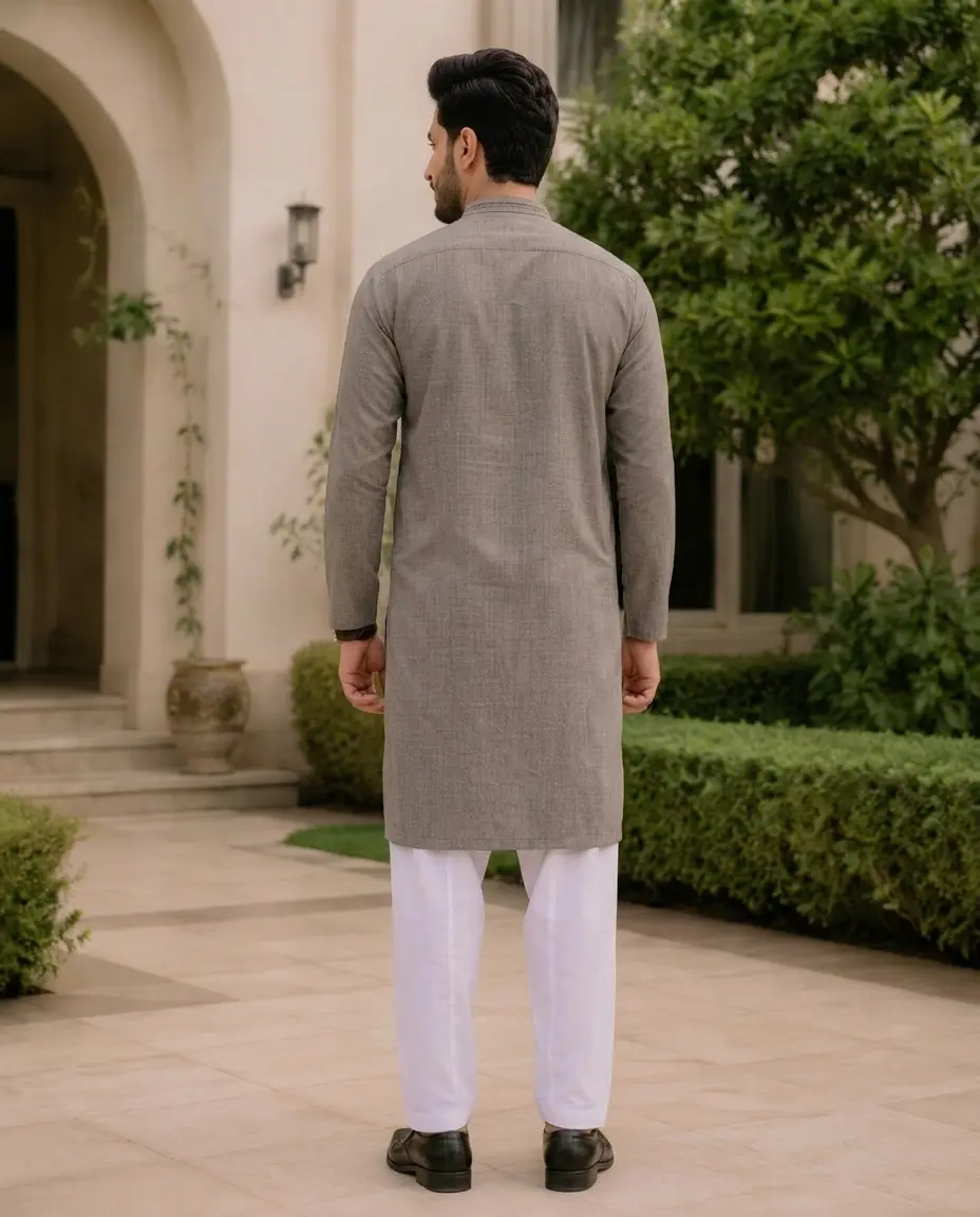 Core Kurta Pista Grey