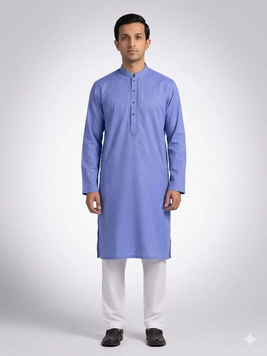 Core Kurta Sky Blue