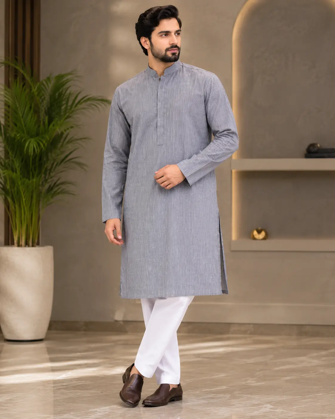 Core Kurta Steel Grey