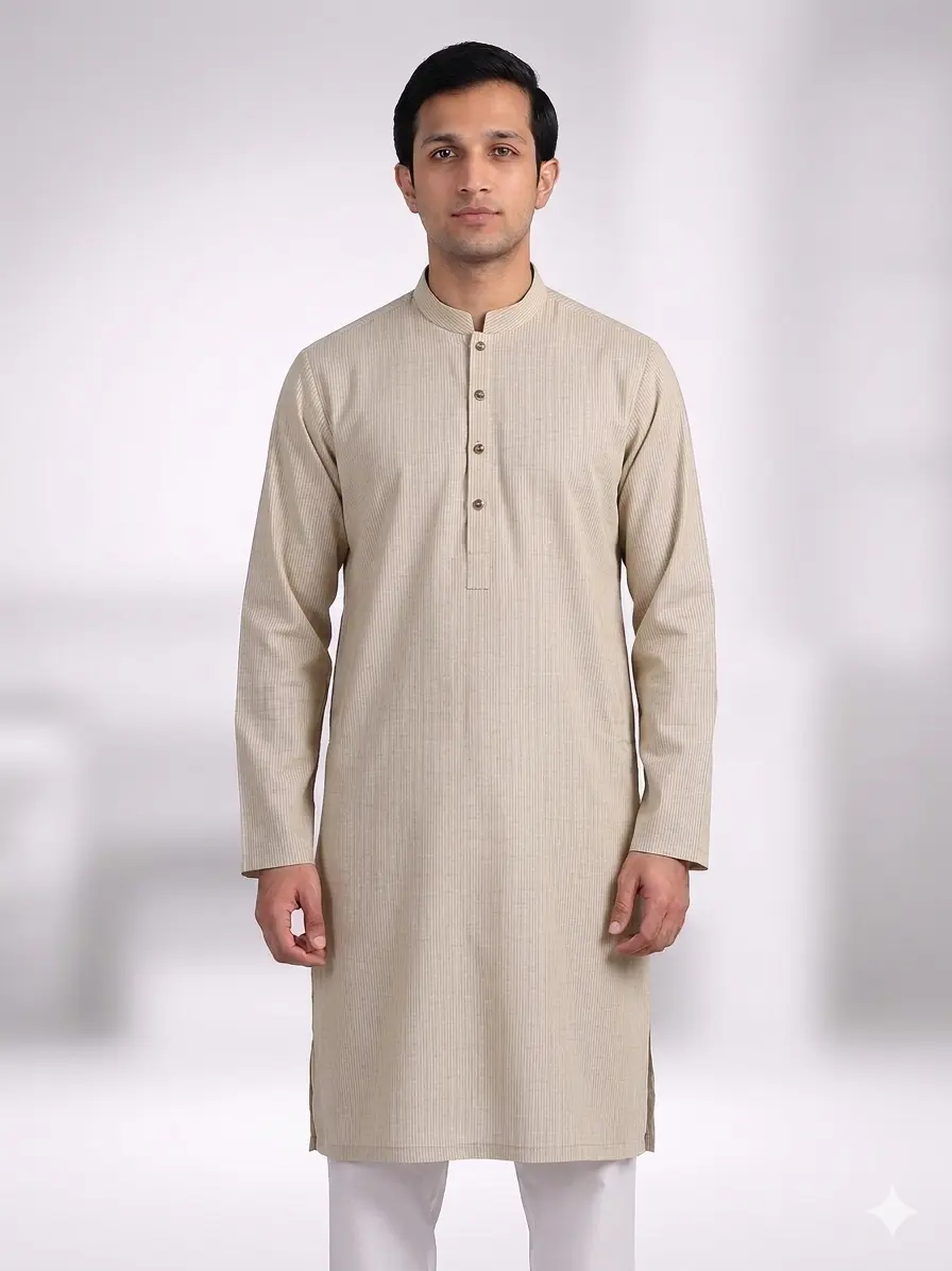 Core Kurta Light Brown