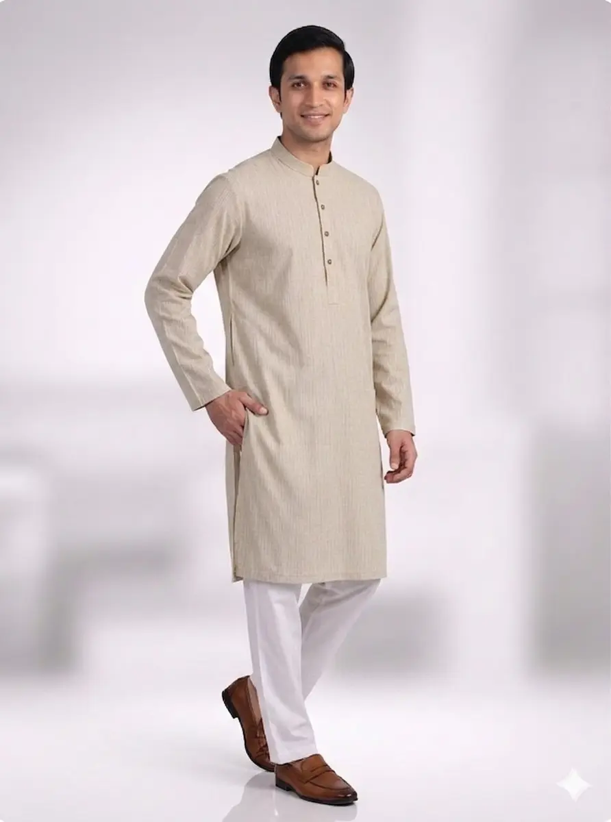 Core Kurta Light Brown