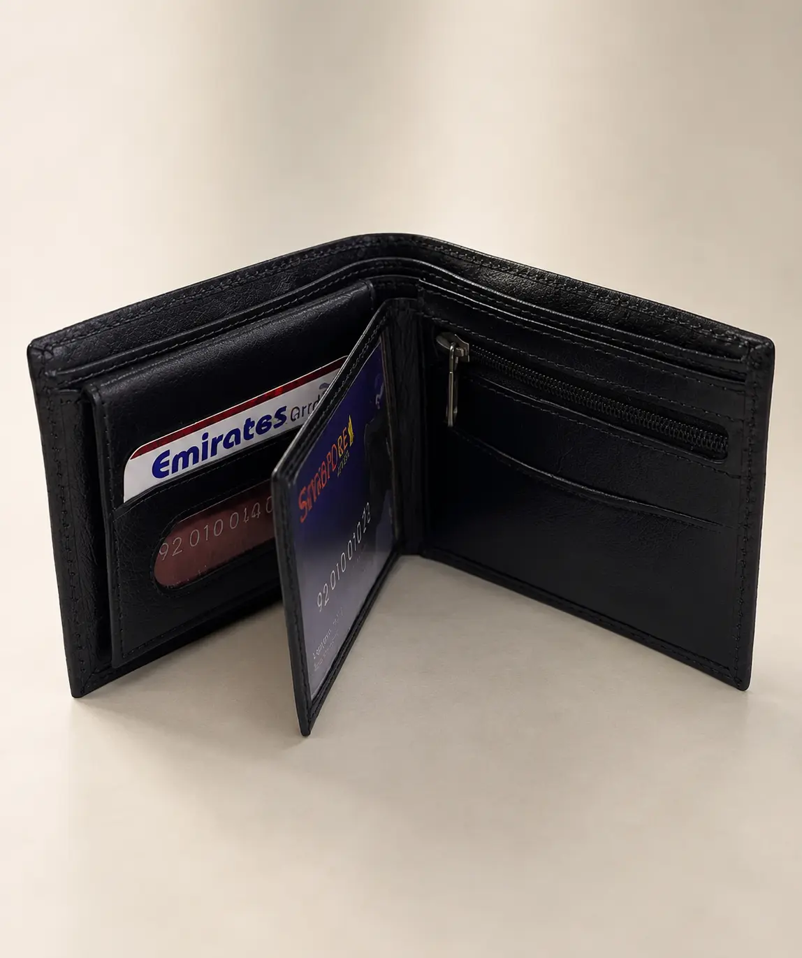 Men's Classic Bifold Wallet Black - Essentials