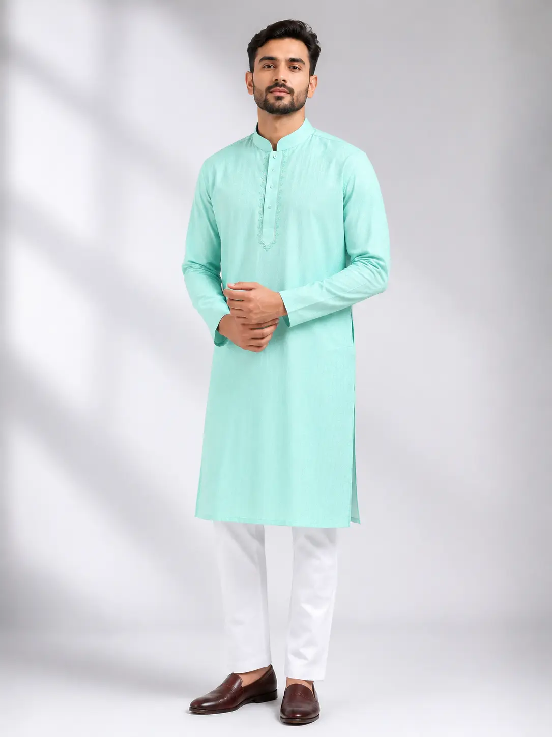 Core Kurta Ice Green