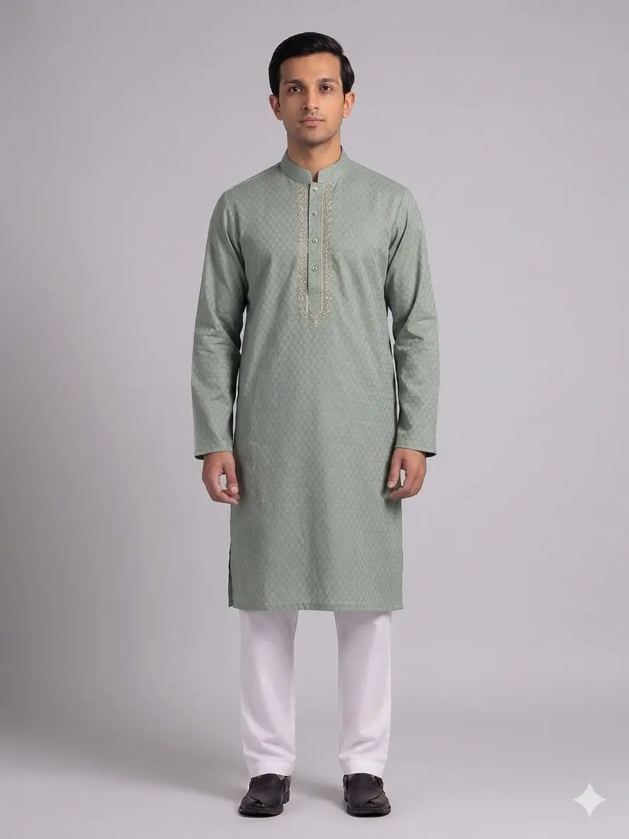 Core Kurta Green