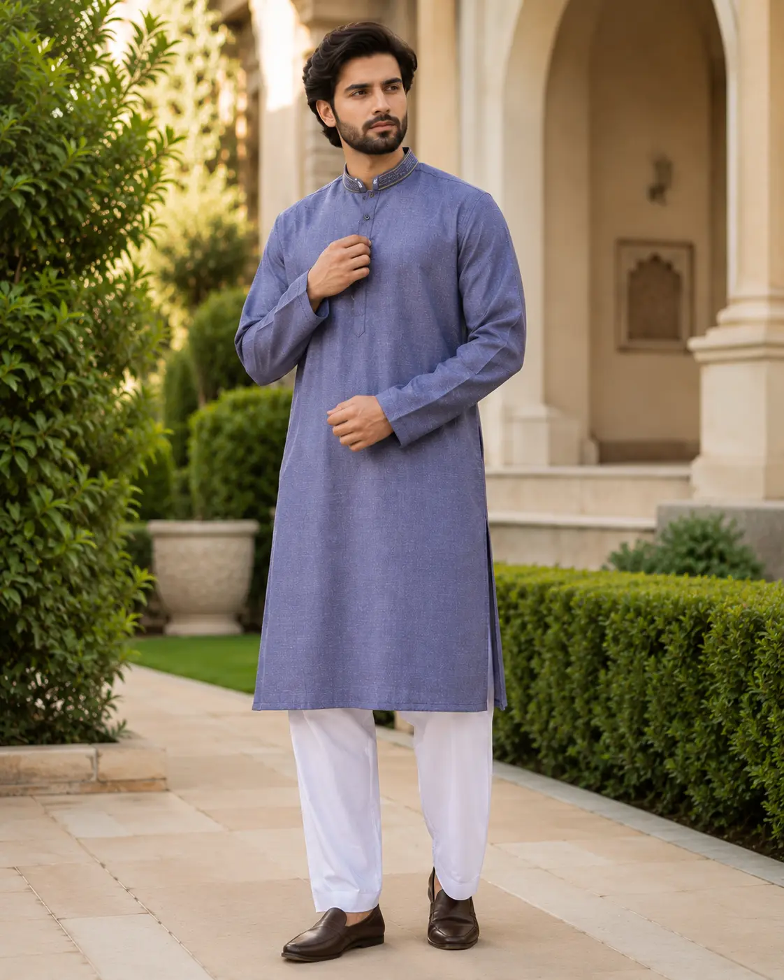 Core Kurta Metallic Grey