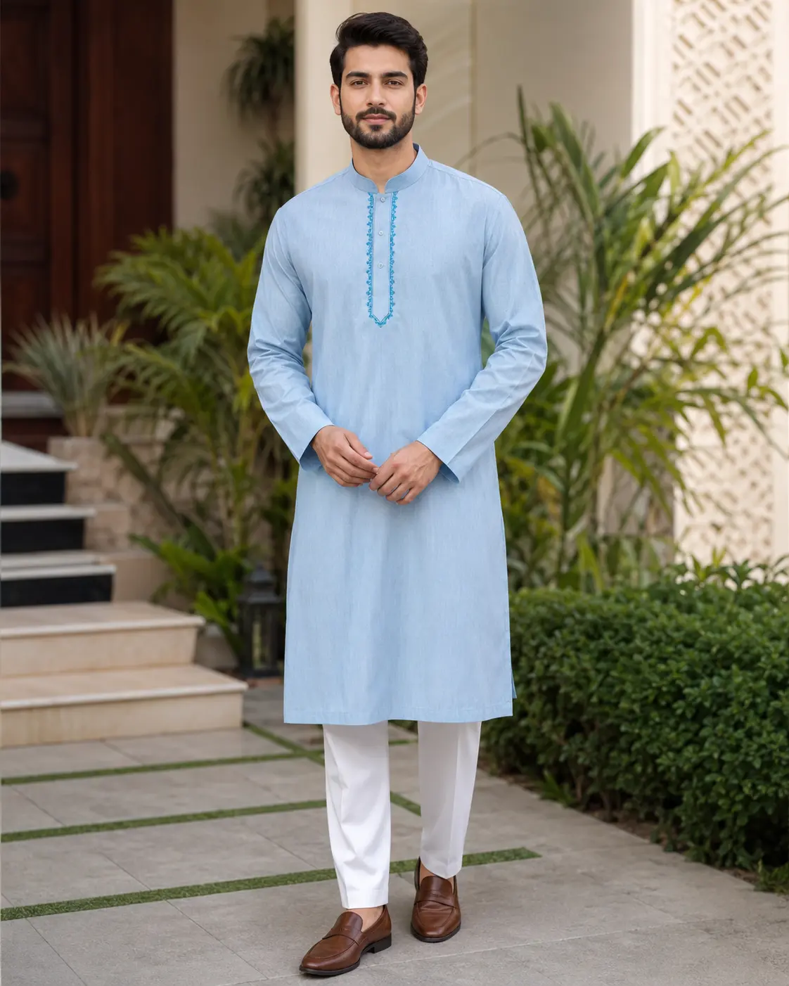 Core Kurta Sky Blue